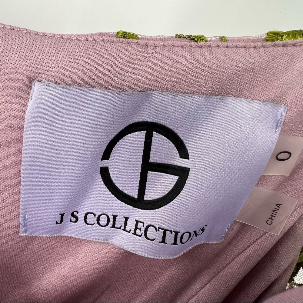 JS Collections Embroidered Gown - Picture 7 of 9